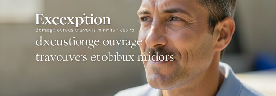 exceptions dommage ouvrage travaux mineurs illustration