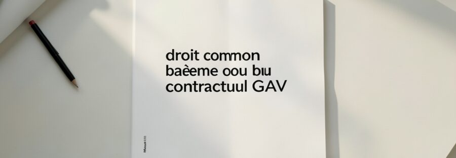 Explication droit commun ou barème contractuel GAV