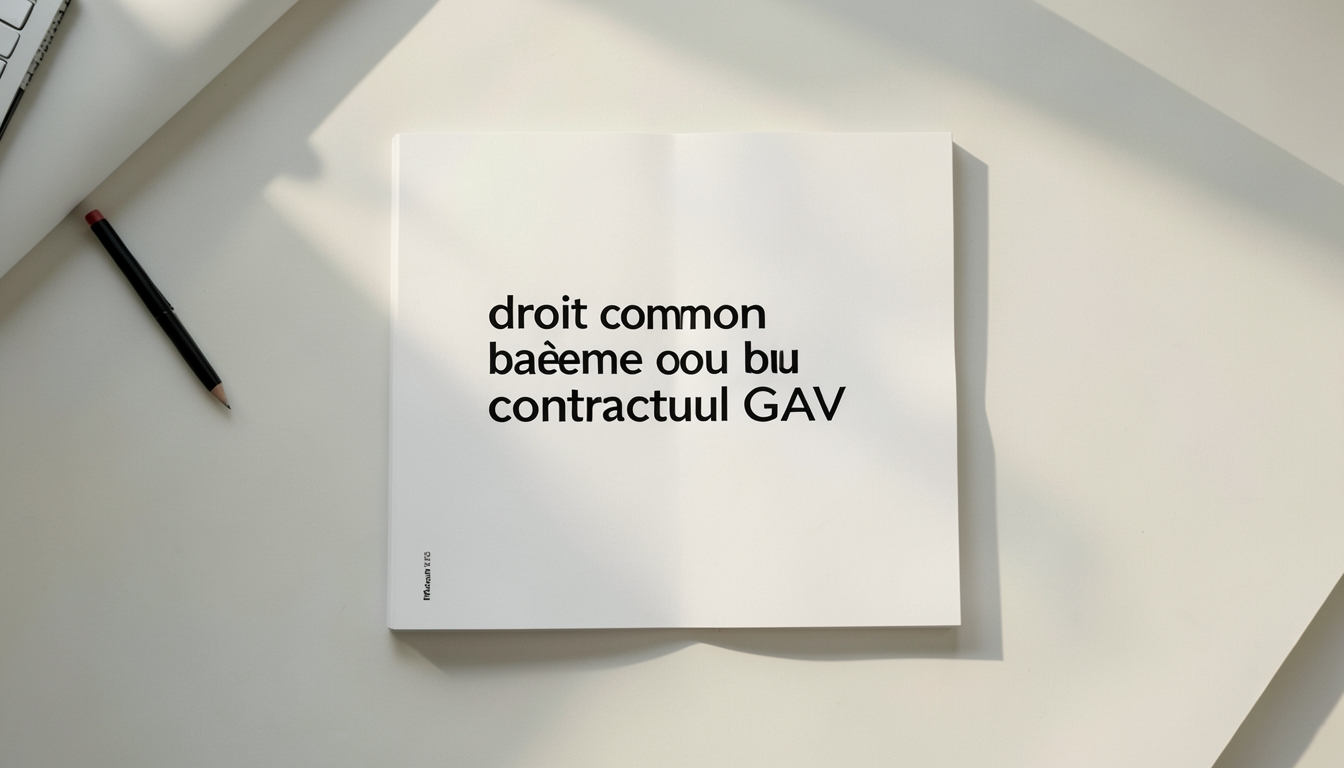 Explication droit commun ou barème contractuel GAV